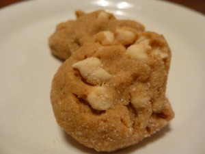 White Chocolate Chip Butterscotch Pudding Gingerdoodle cookies close-up