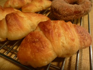 Buttery vegan cronuts and croissants