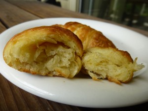 Buttery vegan croissants