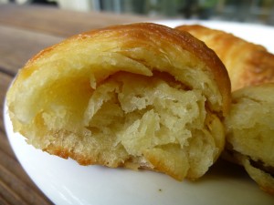 Buttery vegan croissants