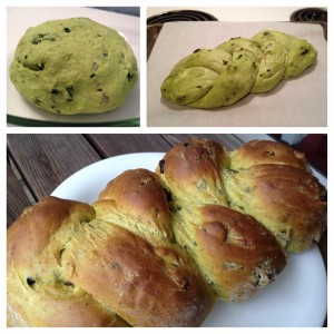 green kale challah