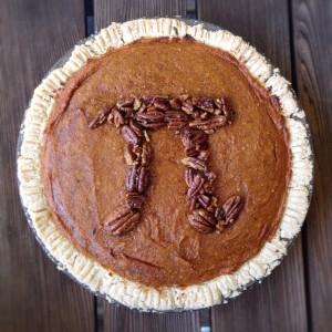 Gluten free vegan sweet potato pie with candied pecans